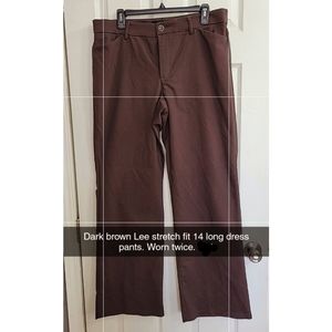 Lee boot cut dress pants